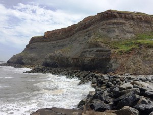 Coastal cliff at Whitby, North Yorkshire